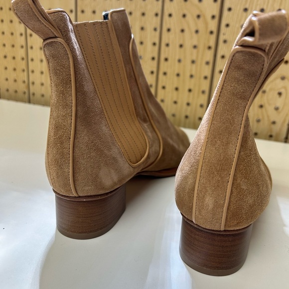 Sarah Flint Camel Ankle Booties Size 7.5 - Picture 6 of 10